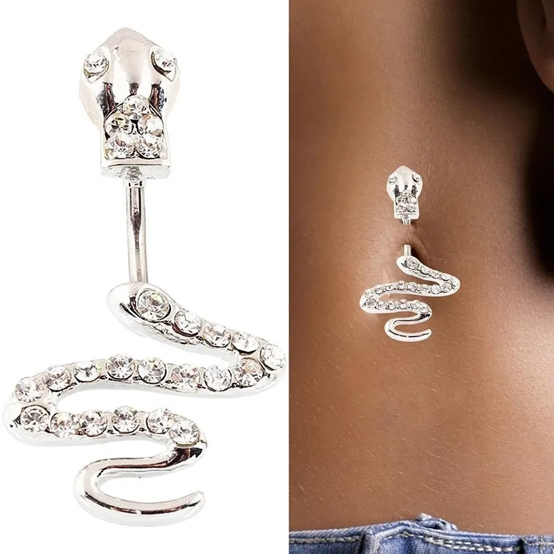 Crystal Snake Belly Piercing Button Rings Bar Barbell Drop Dangle Navel Rings Nombril Ombligo Rings for Women Men Body Jewelry
Crystal Snake Belly Piercing Button Rings Bar Barbell Drop Dangle Navel Rings Nombril Ombligo Rings for Women Men Body Jewelry