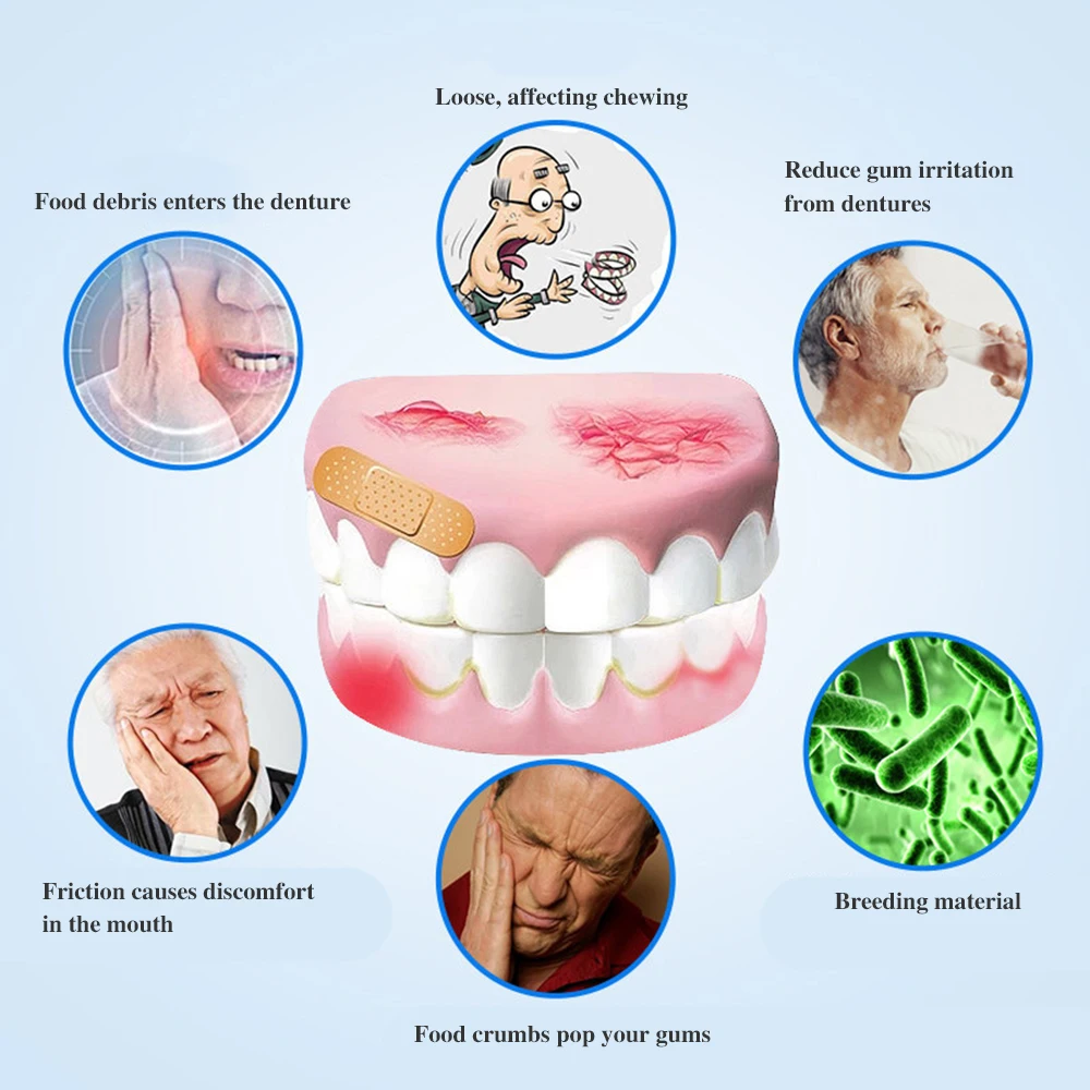 Denture Adhesive Cushion (Lower) 30 counts soft comfort denture adhesive strip pads strong hold
Denture Adhesive Cushion (Lower) 30 counts soft comfort denture adhesive strip pads strong hold