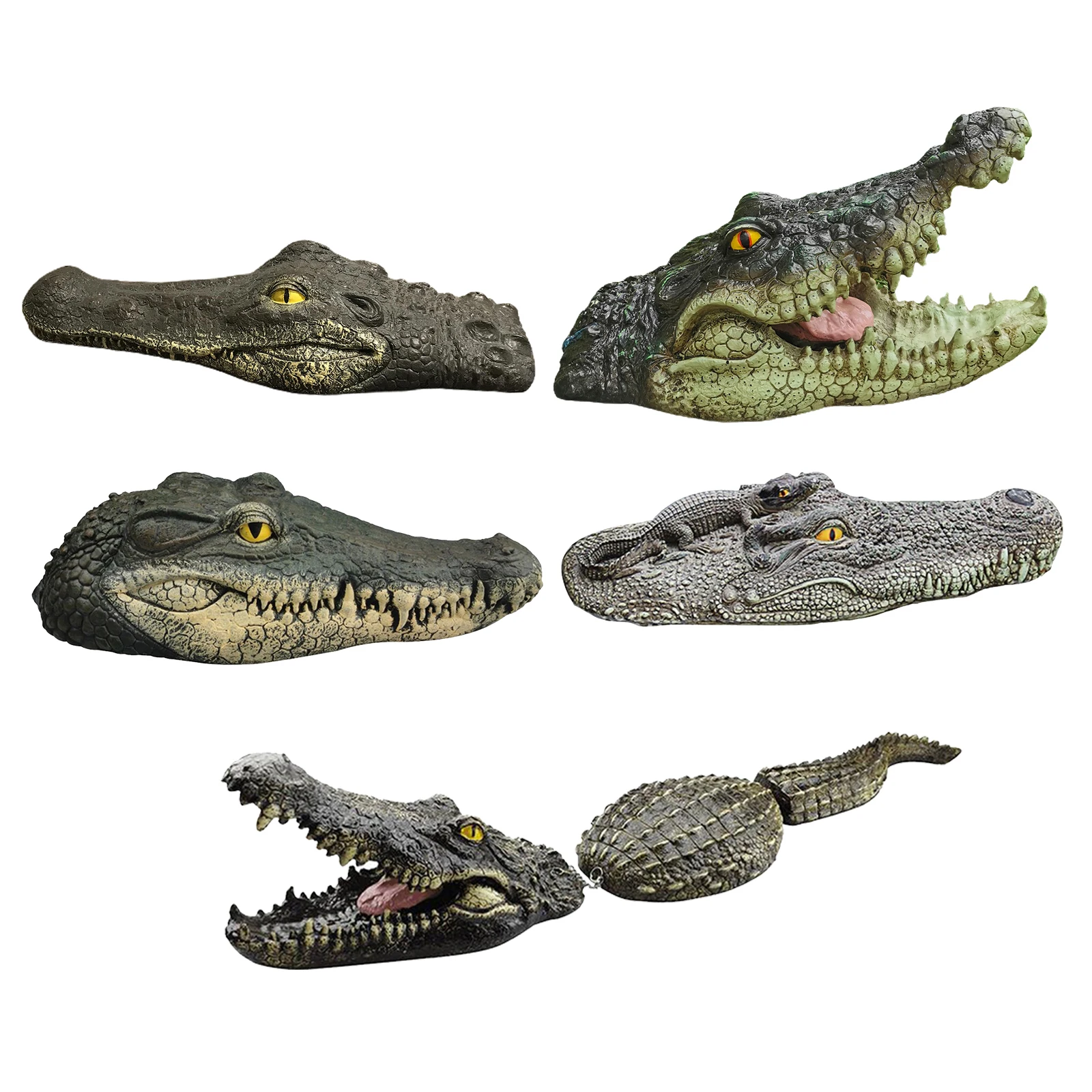Alligator Simulation Floating Crocodile Decoy Head Fun Water for Pool Garden Park Predator Ducks Away
Alligator Simulation Floating Crocodile Decoy Head Fun Water for Pool Garden Park Predator Ducks Away