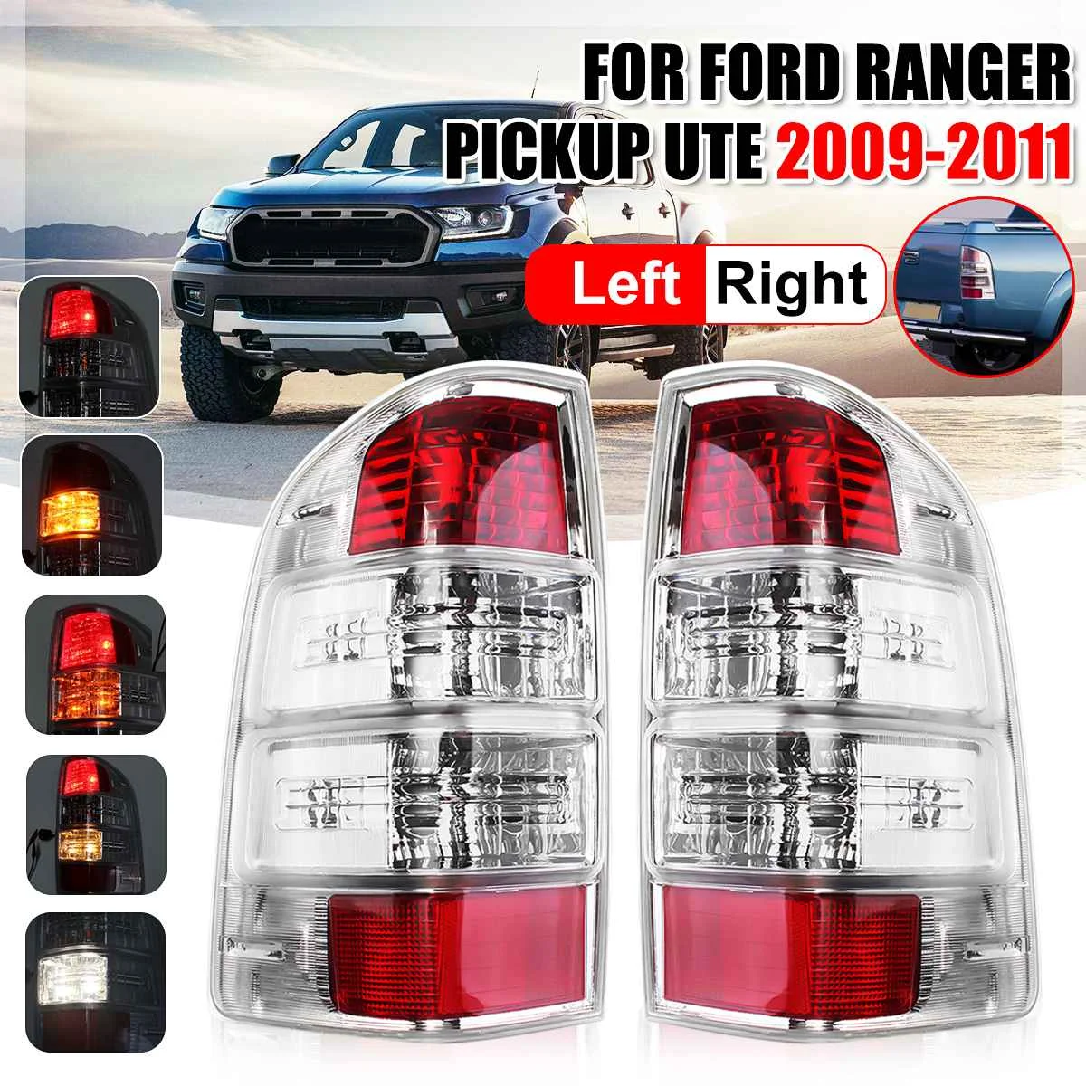 Left/Right Car Rear Tail Light Assembly Brake Lamp With Bulb Wiring Harness For Ford Ranger Pickup Ute 2008 2009 2010 2011
Left/Right Car Rear Tail Light Assembly Brake Lamp With Bulb Wiring Harness For Ford Ranger Pickup Ute 2008 2009 2010 2011