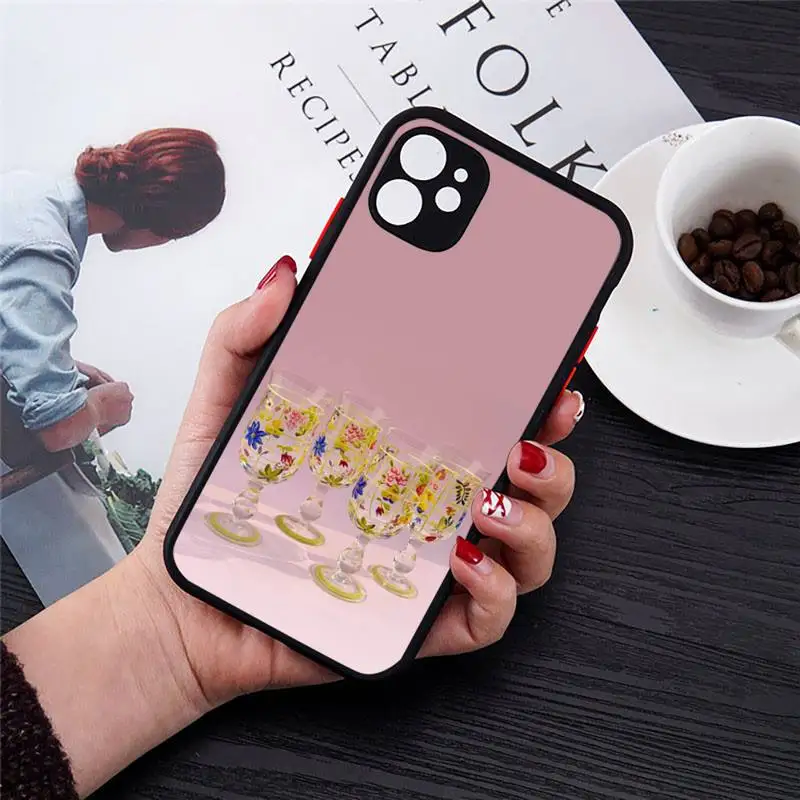 Beautiful pink cup design Phone Case Transparent Matte for iPhone 7 8 11 12 s mini pro X XS XR MAX Plus cover funda
Beautiful pink cup design Phone Case Transparent Matte for iPhone 7 8 11 12 s mini pro X XS XR MAX Plus cover funda