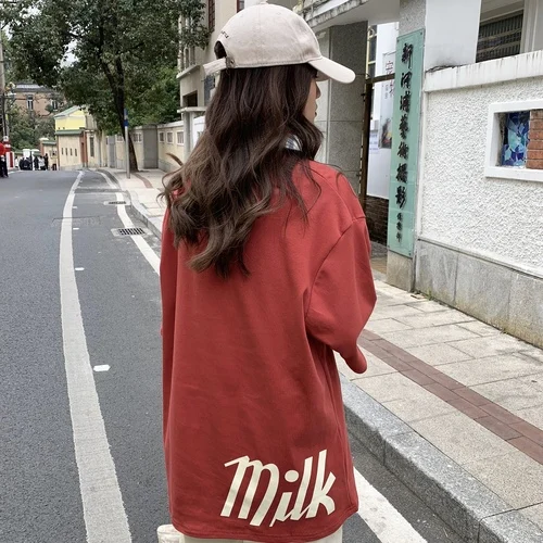 Letter Loose Casual Basic Korean Style Simple All Match College Wind 2021 Summer New Arrival Short Sleeve O-neck Top Women Tees 
Letter Loose Casual Basic Korean Style Simple All Match College Wind 2021 Summer New Arrival Short Sleeve O-neck Top Women Tees