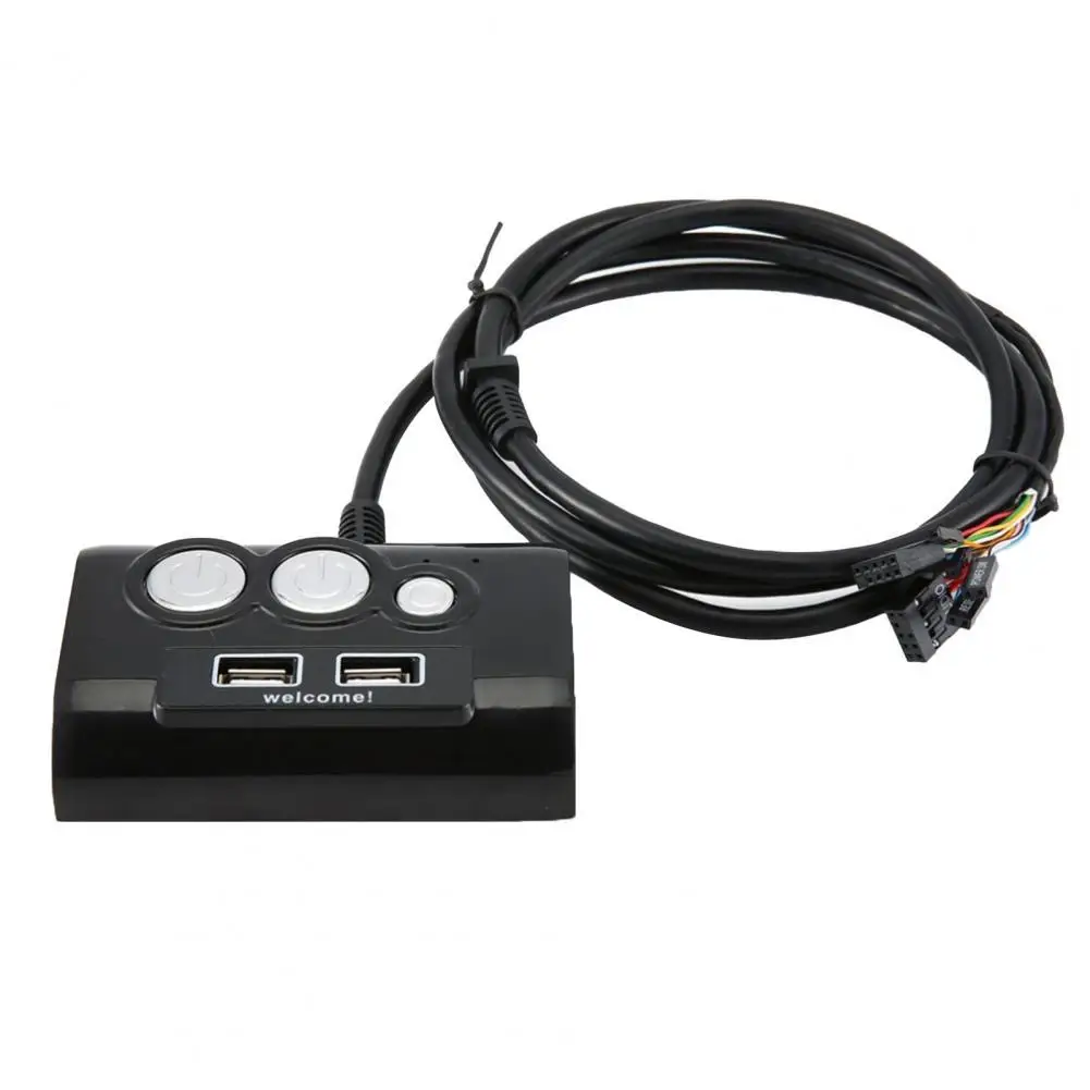 1.5m Desktop Power Switch Practical Universal ABS PC Case Power Supply Button with USB Audio Ports for Home
1.5m Desktop Power Switch Practical Universal ABS PC Case Power Supply Button with USB Audio Ports for Home