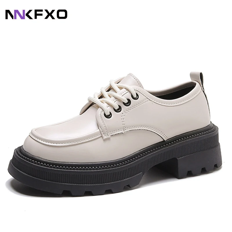 Women Shoes pu Leather 2022 New Spring British style White Women's loafers Round Toe Casual Platform Shoes Women vc2712
Women Shoes pu Leather 2022 New Spring British style White Women's loafers Round Toe Casual Platform Shoes Women vc2712