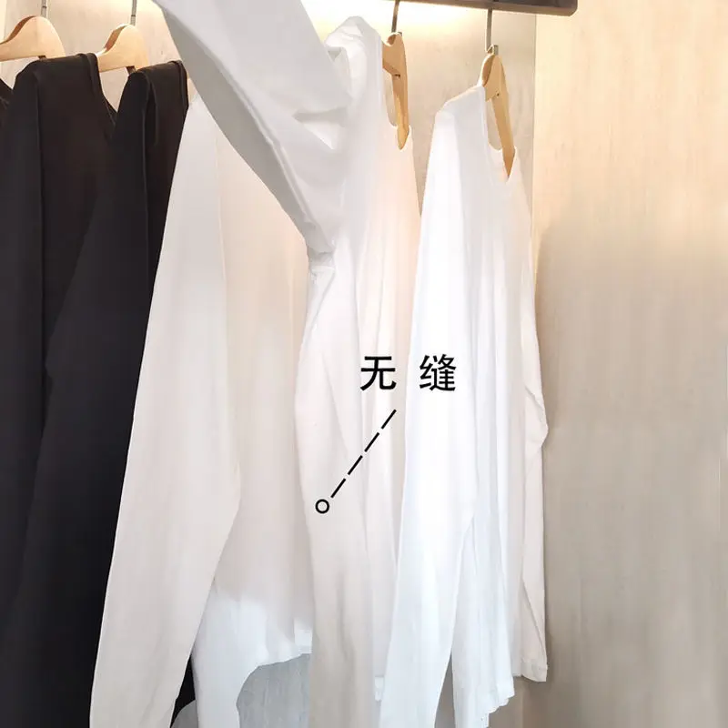 2021 New Women Casual Long Sleeve T shirt Lady 100% Cotton T-shirts Female Soft Black White Base Tees Tops Crop Top Long Sleeve
2021 New Women Casual Long Sleeve T shirt Lady 100% Cotton T-shirts Female Soft Black White Base Tees Tops Crop Top Long Sleeve