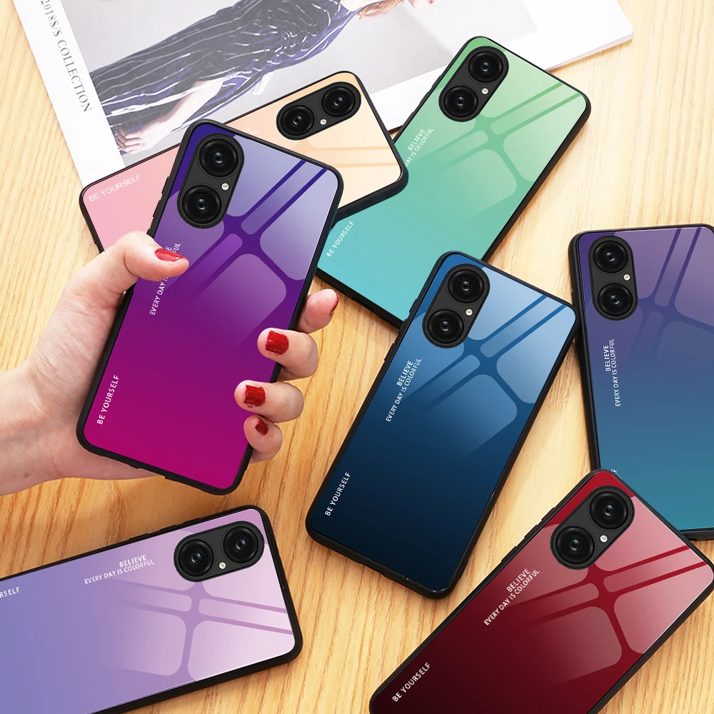 Shockproof Gradient Color Tempered Glass Phone Case For HUAWEI P50 40 30 Pro Plus Lite Nova 8 7 Pro SE Luxury Hard Back Cover
Shockproof Gradient Color Tempered Glass Phone Case For HUAWEI P50 40 30 Pro Plus Lite Nova 8 7 Pro SE Luxury Hard Back Cover