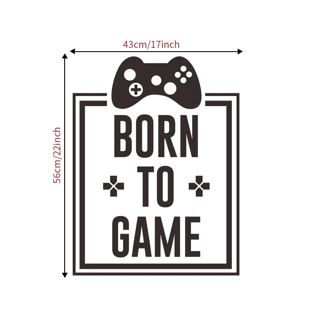 BORN TO GAME рожденные для игры настенные наклейки гостиной креативные украшения
