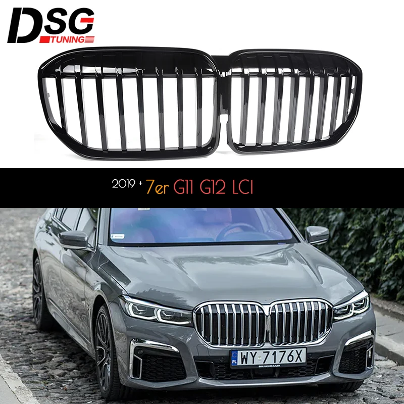 Piano Black Front Bumper Kidney Grille For BMW 7 Series G11 G12 (2019 - 2021)
Piano Black Front Bumper Kidney Grille For BMW 7 Series G11 G12 (2019 - 2021)