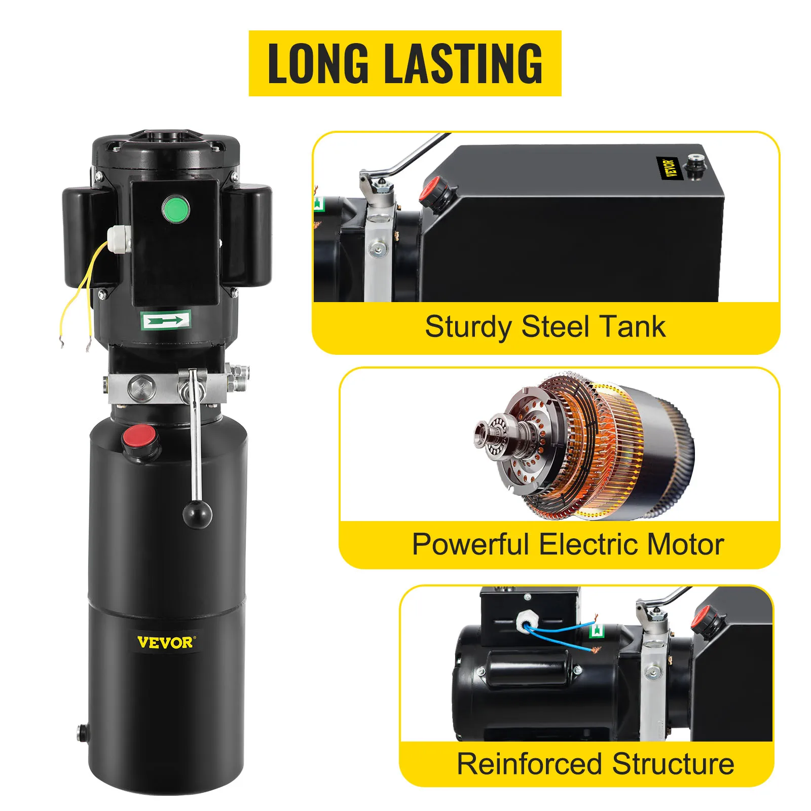 3 HP Single Phase Hydraulic Pump 220V 2.2KW Steel Oil Reservoir Tank 3400 RPM Car Lift Power Unit for Auto Repair New 2022!
3 HP Single Phase Hydraulic Pump 220V 2.2KW Steel Oil Reservoir Tank 3400 RPM Car Lift Power Unit for Auto Repair New 2022!