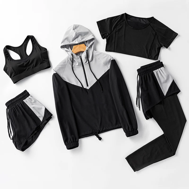 5PCS Seamless Women Yoga Set Workout Sportswear Gym Clothing Fitness Long Sleeve Crop Top High Waist Leggings Sports Suits
5PCS Seamless Women Yoga Set Workout Sportswear Gym Clothing Fitness Long Sleeve Crop Top High Waist Leggings Sports Suits