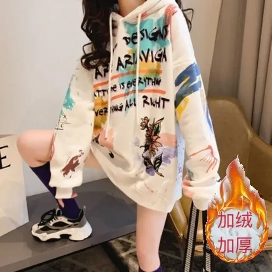 Women Hoodies Sweatshirts Cotton Monster Print Headwear Hoodie Famale Clothes Hip Hop Streetwear Hooded oversized Pullover
Women Hoodies Sweatshirts Cotton Monster Print Headwear Hoodie Famale Clothes Hip Hop Streetwear Hooded oversized Pullover