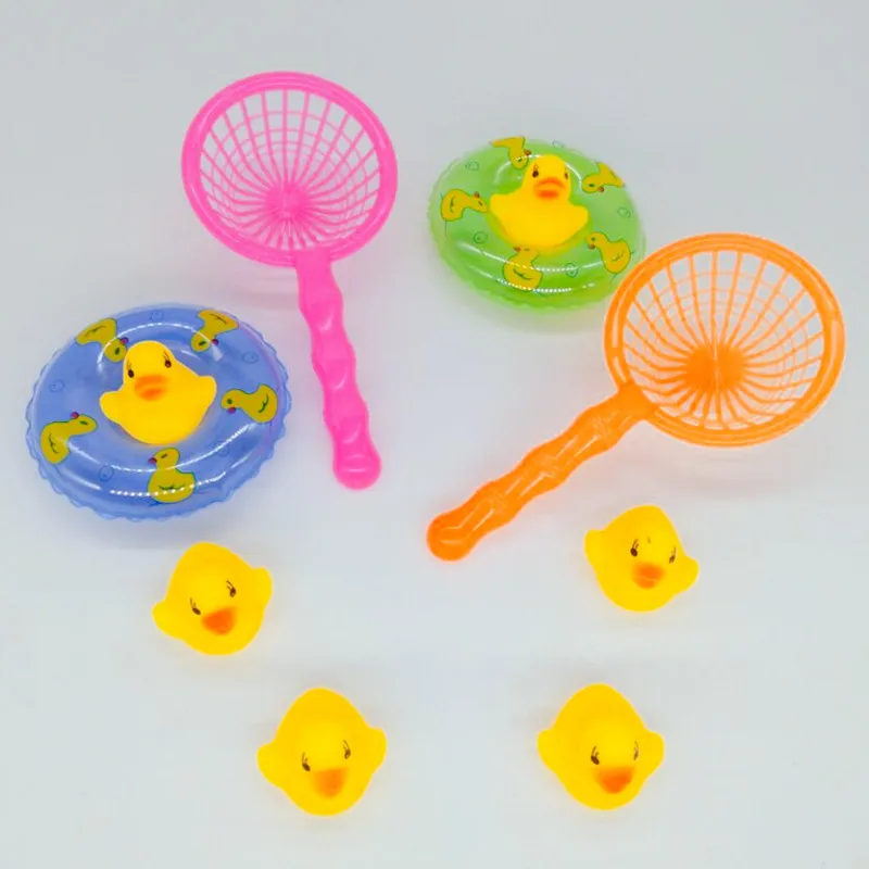 4pcs/set Baby Washing Swimming Mini Swimming Rings Rubber Yellow Ducks Fishing Net Cute Floating Bath Toys for Baby Water Toy
4pcs/set Baby Washing Swimming Mini Swimming Rings Rubber Yellow Ducks Fishing Net Cute Floating Bath Toys for Baby Water Toy