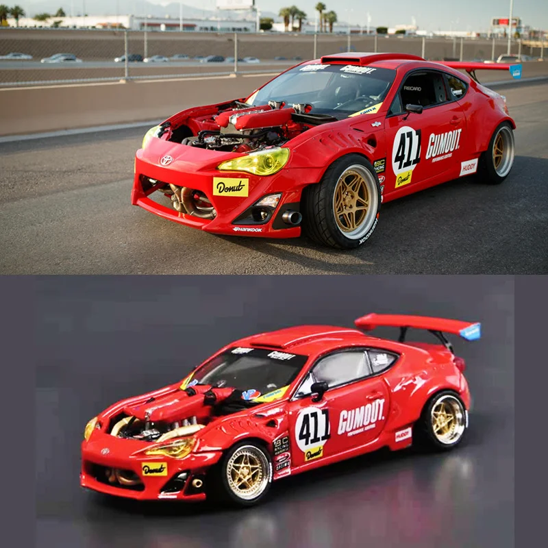 HKM 1:64 Toyota 86 458 engine GT4586 modified alloy vehicle Diorama collection of miniature toy car models
HKM 1:64 Toyota 86 458 engine GT4586 modified alloy vehicle Diorama collection of miniature toy car models