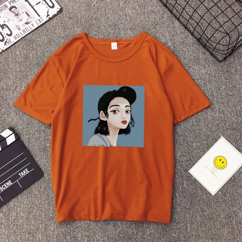 Short-Sleeved Women's New Summer Korean Student Casual Round Neck Loose Print Retro Multicolor T-Shirt
Short-Sleeved Women's New Summer Korean Student Casual Round Neck Loose Print Retro Multicolor T-Shirt