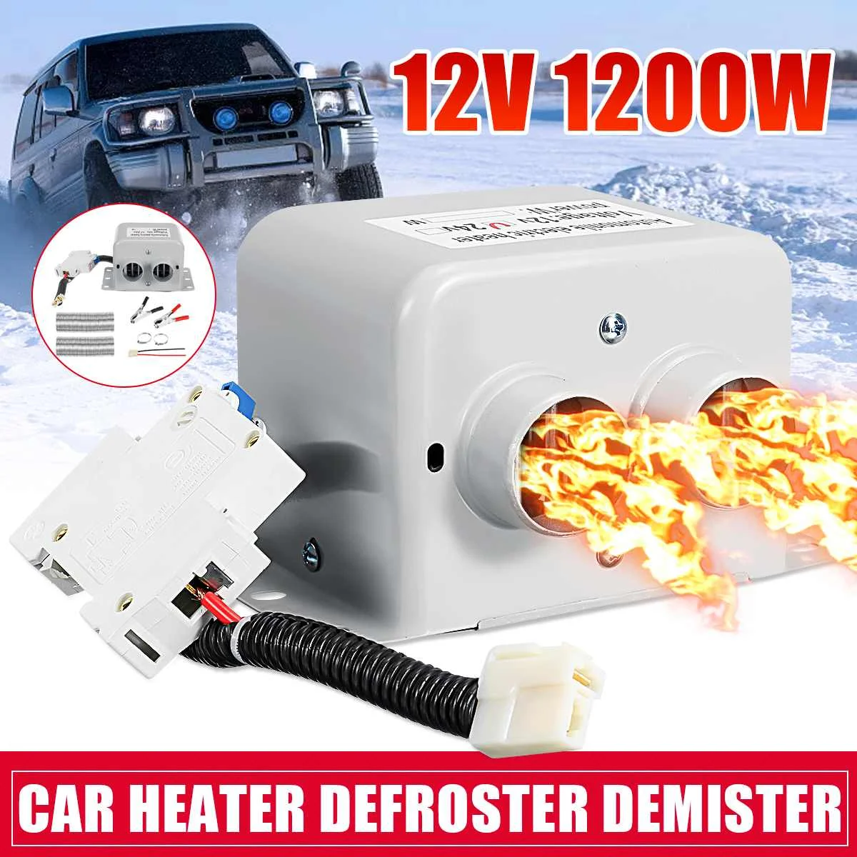 Car Heater 12V 1200W Electric Car Heater Parking Heater Heating Fans Autonomous Heater Windshield Heating Defroster Demister
Car Heater 12V 1200W Electric Car Heater Parking Heater Heating Fans Autonomous Heater Windshield Heating Defroster Demister