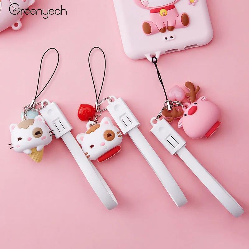 Kawaii Keychain USB Cable Fast Charging Wire Micro USB C Type C for IPhone for iPod Android Charger Data Sync Charge Cables Cord
Kawaii Keychain USB Cable Fast Charging Wire Micro USB C Type C for IPhone for iPod Android Charger Data Sync Charge Cables Cord