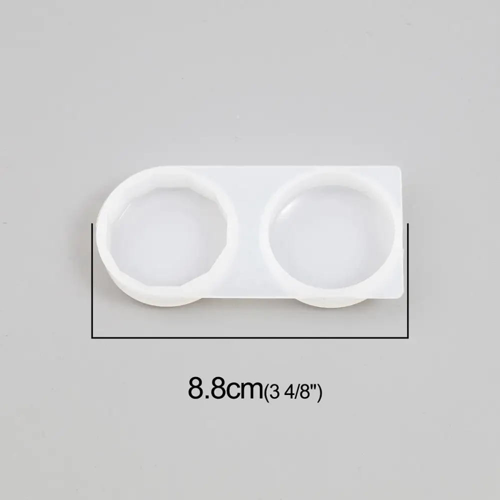 Silicone Resin Mold For Jewelry Making Gifts Geometric Round White DIY Jewelry Tools 88mm x 40mm, 1 Piece 
Silicone Resin Mold For Jewelry Making Gifts Geometric Round White DIY Jewelry Tools 88mm x 40mm, 1 Piece