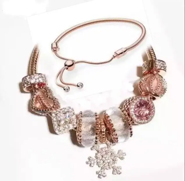 Authentic 925 Sterling Silver Original Rose Harmonious Hearts pandora Bracelet Set Clear CZ Fit Women Bangle Charm DIY Jewelry
Authentic 925 Sterling Silver Original Rose Harmonious Hearts pandora Bracelet Set Clear CZ Fit Women Bangle Charm DIY Jewelry