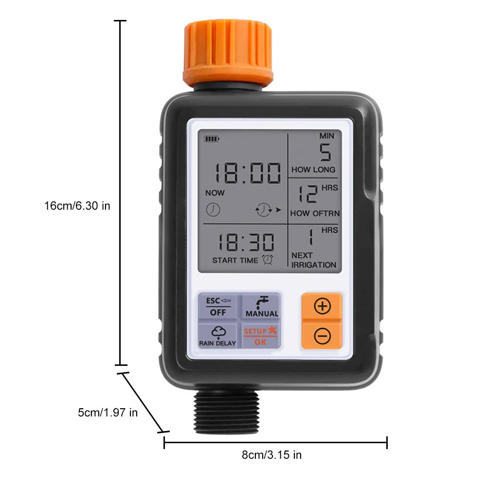 Garden SprinklerTimer Fully Automatic Electronic Timer Automatic Water Spraying Controller for Liquid Crystal Display Screen
Garden SprinklerTimer Fully Automatic Electronic Timer Automatic Water Spraying Controller for Liquid Crystal Display Screen