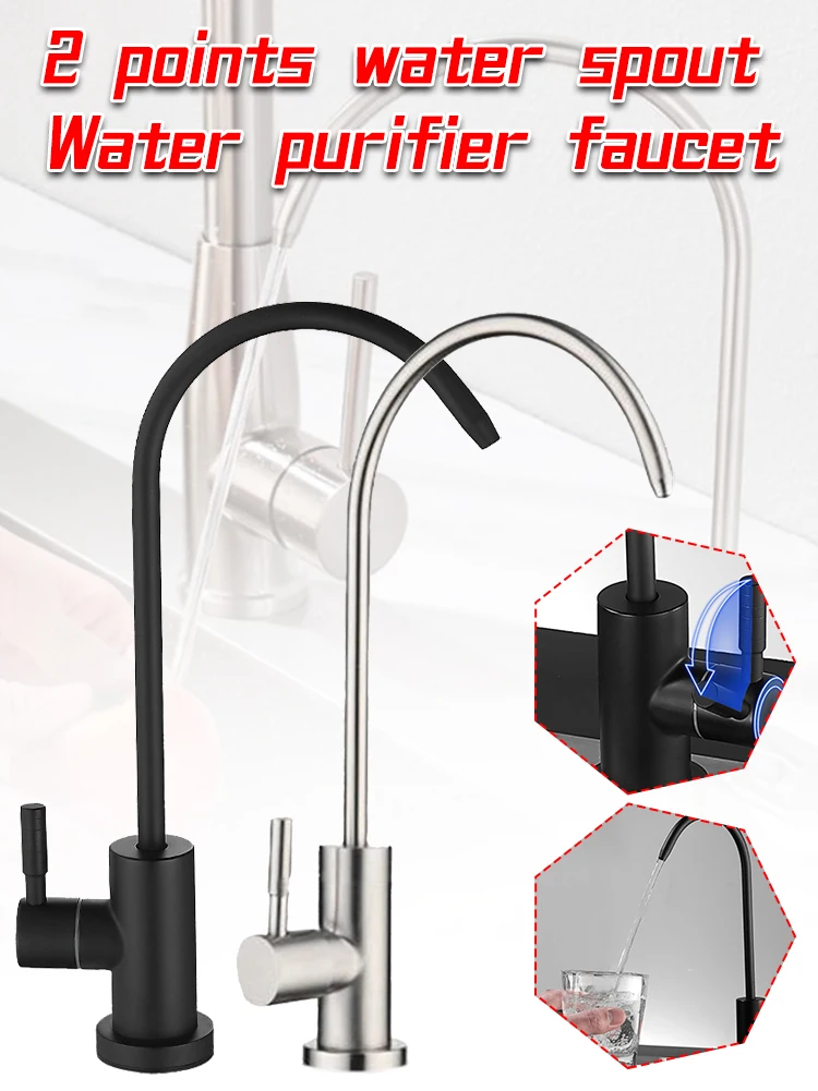 Matte Black Brushed Osmosis 1/4 " Inch Universal Reverse Water Filtration Tap Clean Purified Water Kitchen Faucet Dropshipping
Matte Black Brushed Osmosis 1/4 " Inch Universal Reverse Water Filtration Tap Clean Purified Water Kitchen Faucet Dropshipping