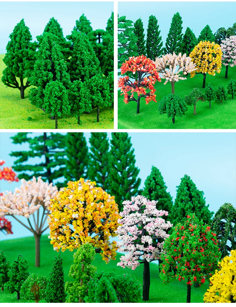 30/40/50pcs Plastic Model Train Artificial Miniature Tree Scenery Railroad Building Landscape Accessories Toys for Kids
30/40/50pcs Plastic Model Train Artificial Miniature Tree Scenery Railroad Building Landscape Accessories Toys for Kids