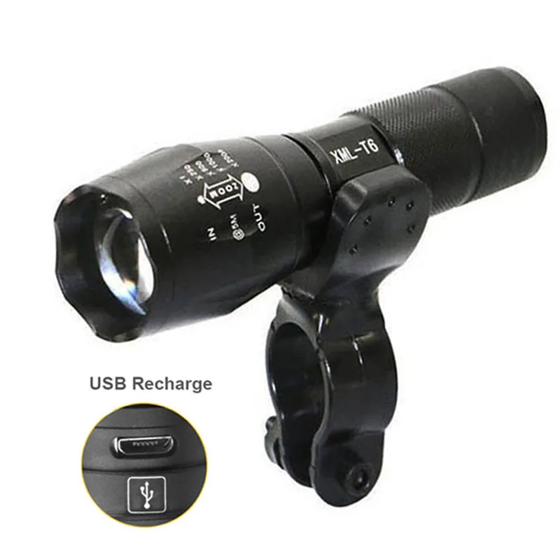 

Bicycle Light 12000 Lumens LED L2 T6 18650 Flashlight New USB Rechargeable Bike light Zoomable Waterproof Cycling Front Light