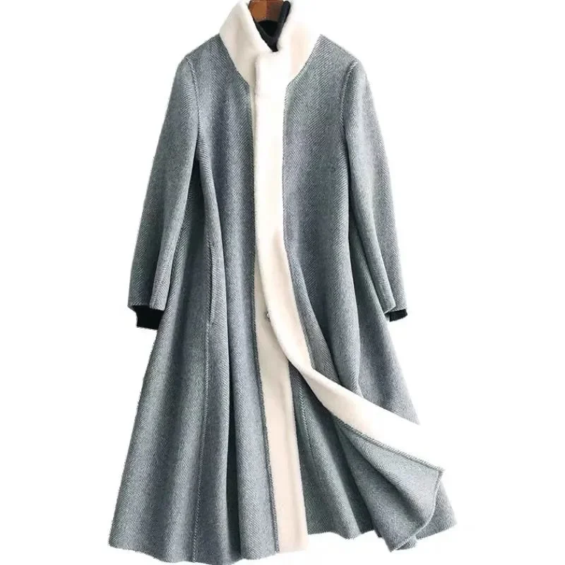 2021 Autumn Winter New Fashion Woolen Coat Women Mid-Length Jacket Loose Wool Outwear Ladies single-Breasted Overcoat Female Top
2021 Autumn Winter New Fashion Woolen Coat Women Mid-Length Jacket Loose Wool Outwear Ladies single-Breasted Overcoat Female Top
