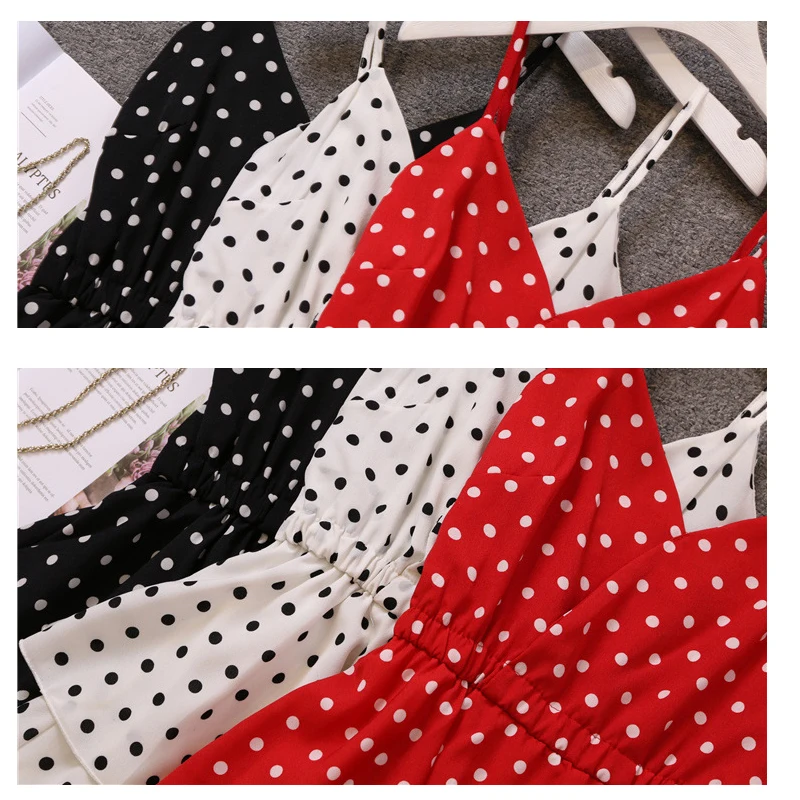 Chiffon Summer Dress Women 2020 Casual Plus Size A Line Dresses Elegant Sexy Long Party Dress White Dot Beach Bandage Sundress
Chiffon Summer Dress Women 2020 Casual Plus Size A Line Dresses Elegant Sexy Long Party Dress White Dot Beach Bandage Sundress