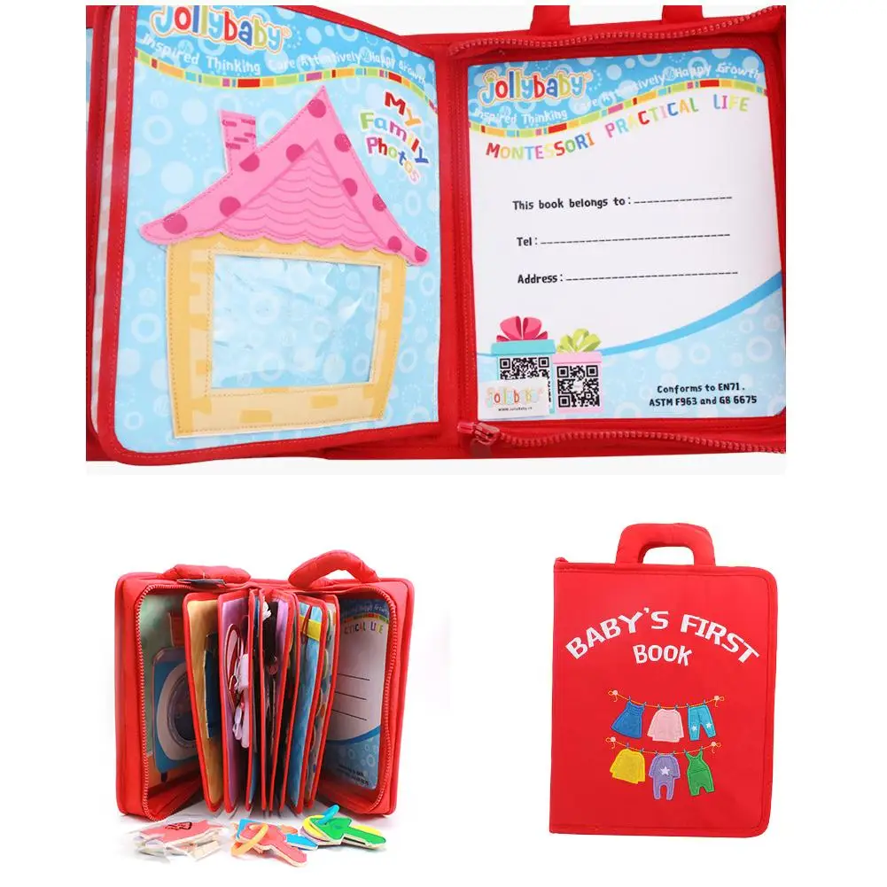 Книга Jollybaby Монтессори для раннего развития, детская тканевая книга, устойчивая к разрыву, первая книга для малышей, обучение жизненным навы...
Книга Jollybaby Монтессори для раннего развития, детская тканевая книга, устойчивая к разрыву, первая книга для малышей, обучение жизненным навы...