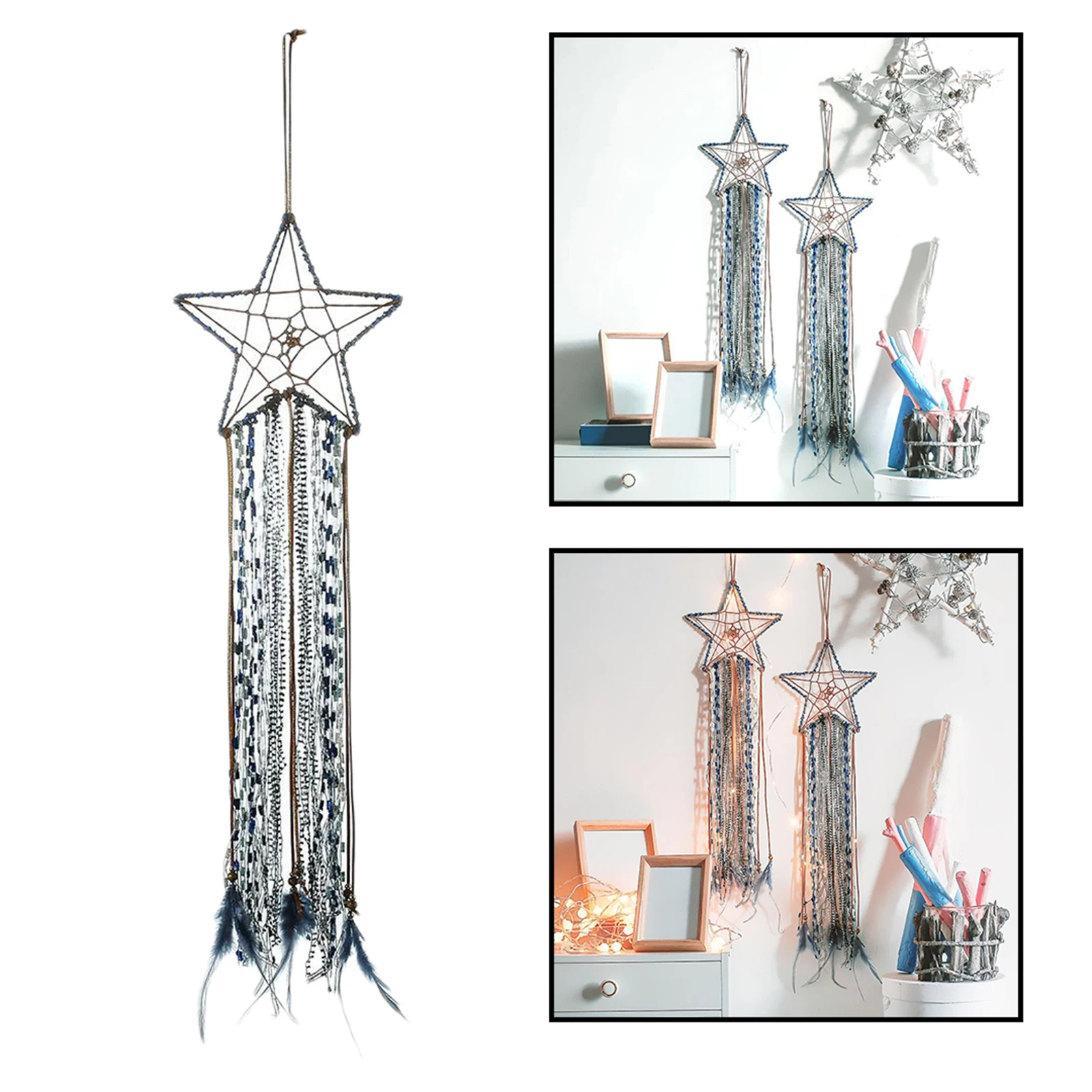 Гобелен «Ловец снов» из железа и хлопка, общая длина 80 см/31 дюйм, в богемном стиле, домашний Настенный декор в стиле бохо, макраме
Гобелен «Ловец снов» из железа и хлопка, общая длина 80 см/31 дюйм, в богемном стиле, домашний Настенный декор в стиле бохо, макраме