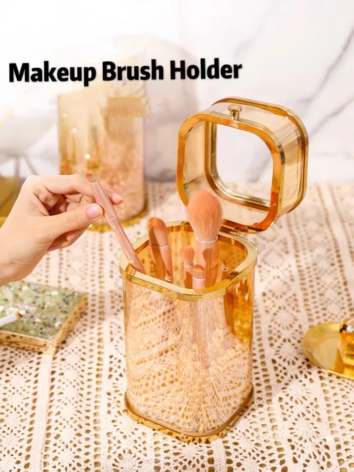 Nordic Makeup Brush Holder Cosmetic Container Dust-proof Lipstick Comb Eye Shadow Bucket with Pearls Desktop Pen Organizer
Nordic Makeup Brush Holder Cosmetic Container Dust-proof Lipstick Comb Eye Shadow Bucket with Pearls Desktop Pen Organizer