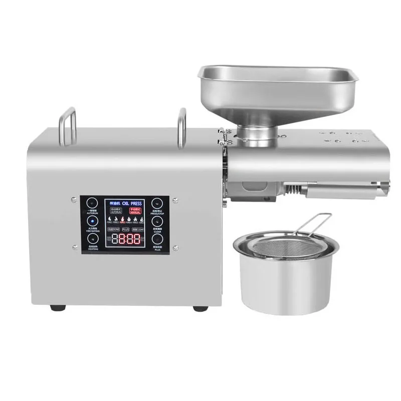 750W Automatic Commercial Linseed Oil Press, Peanut Oil Press, Hot And Cold Stainless Steel Small Oil Press 110V/220V
750W Automatic Commercial Linseed Oil Press, Peanut Oil Press, Hot And Cold Stainless Steel Small Oil Press 110V/220V
