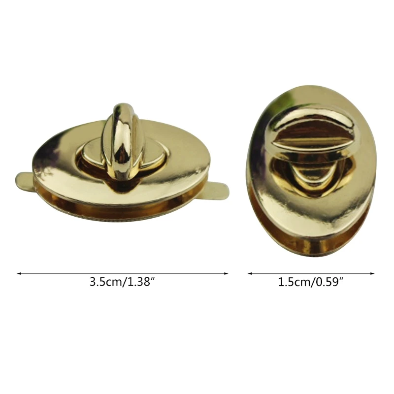 Metal Oval Shape Clasp Turn Lock Twist Locks for DIY Handbag Shoulder Bag Purse Hardware
Metal Oval Shape Clasp Turn Lock Twist Locks for DIY Handbag Shoulder Bag Purse Hardware