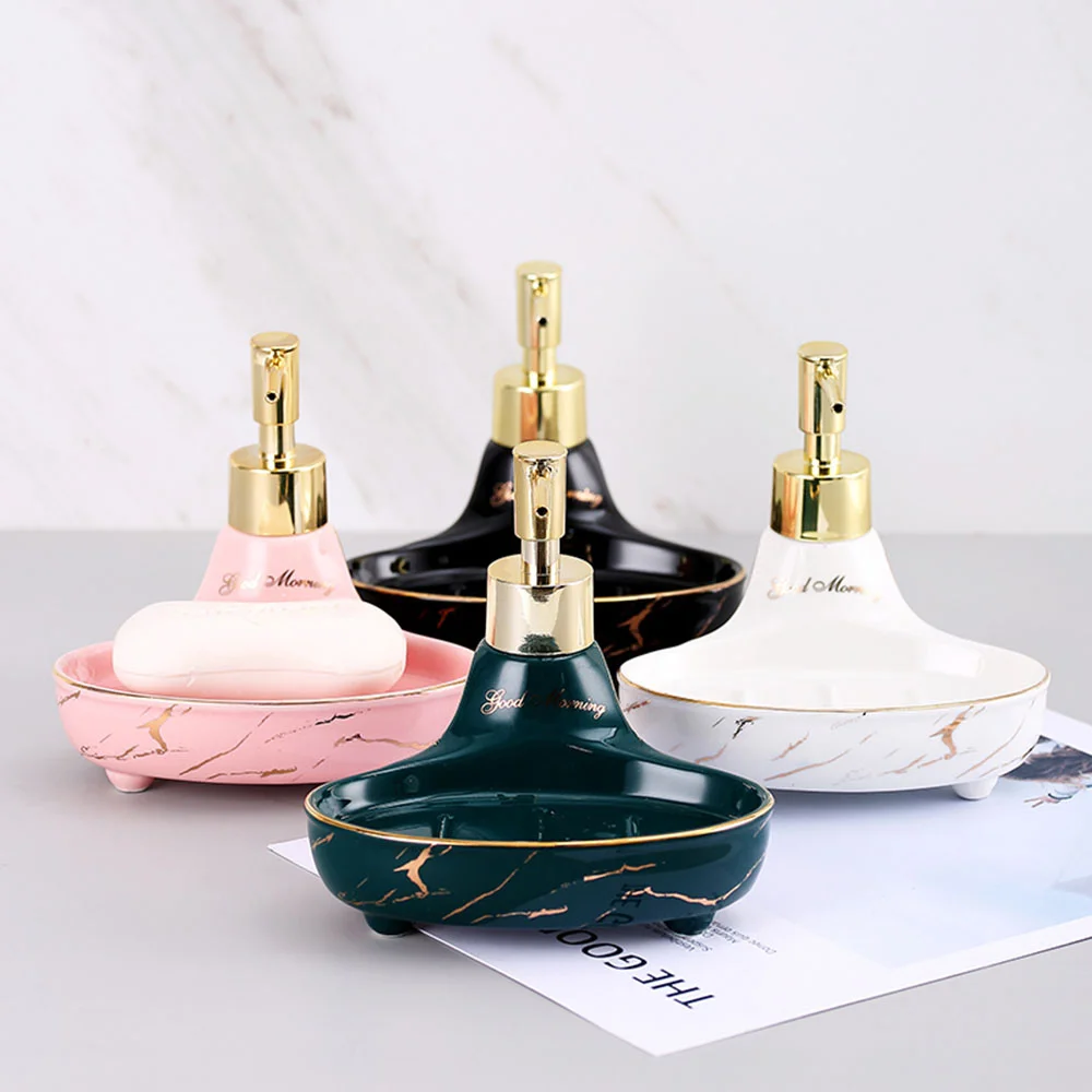 150ml Liquid Dispenser Botttle with Soap Dish Function Bathroom Ceramic Hand Wash Empty Bottles Kitchen Detergent Sub-bottling
150ml Liquid Dispenser Botttle with Soap Dish Function Bathroom Ceramic Hand Wash Empty Bottles Kitchen Detergent Sub-bottling