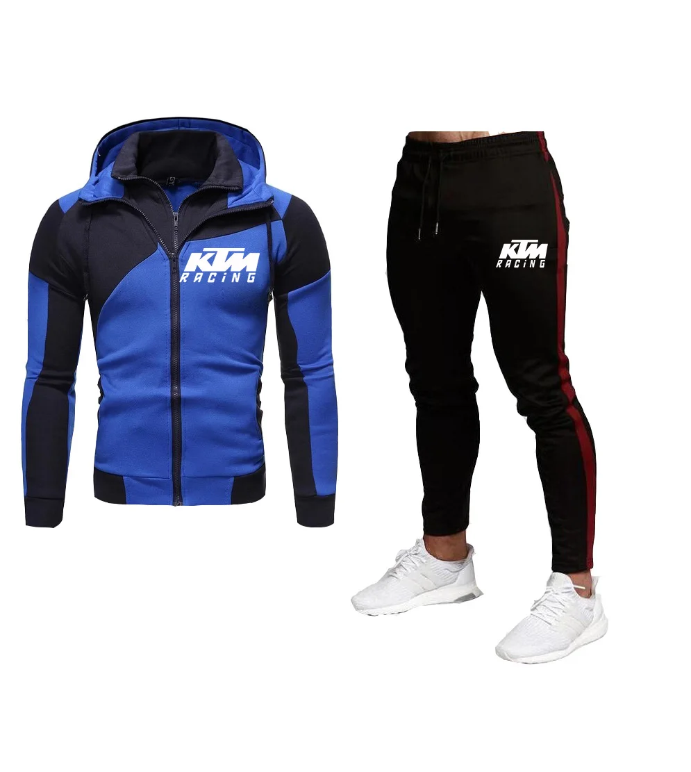 New autumn and winter men's double zipper hoodie sports suit stitching sweater printing casual suit fashion trend 2021
New autumn and winter men's double zipper hoodie sports suit stitching sweater printing casual suit fashion trend 2021
