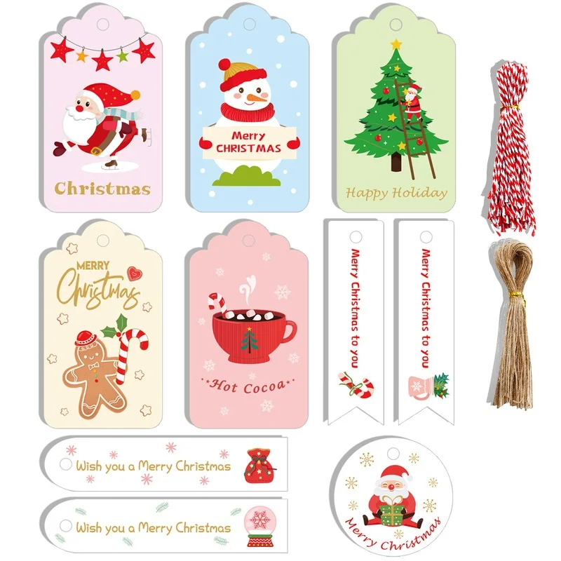 50/100pcs Merry Christmas Creative Tags Mixed Style Santa Claus Snowman Tree Tags DIY Gift Packaging Accessories Xmas Party Deco
50/100pcs Merry Christmas Creative Tags Mixed Style Santa Claus Snowman Tree Tags DIY Gift Packaging Accessories Xmas Party Deco