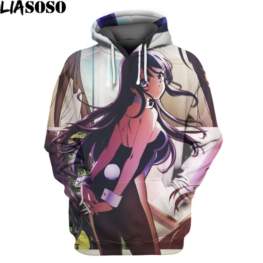 LISOSO Mai Sakurajima Sweatshirts Rascal Does Not Dream of Bunny Girl Senpai Pullovers Virgin Killer Sexy Temptation Hoodies
LISOSO Mai Sakurajima Sweatshirts Rascal Does Not Dream of Bunny Girl Senpai Pullovers Virgin Killer Sexy Temptation Hoodies