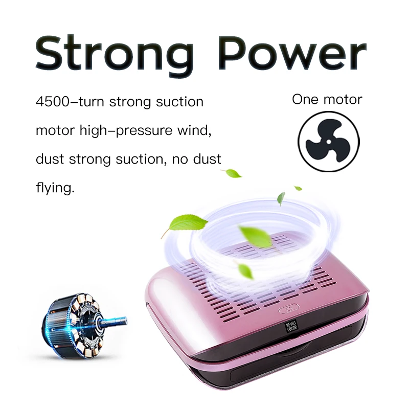 Пылесборник для ногтей 68 Вт Новый мощный вентилятор машина всасывания салонов