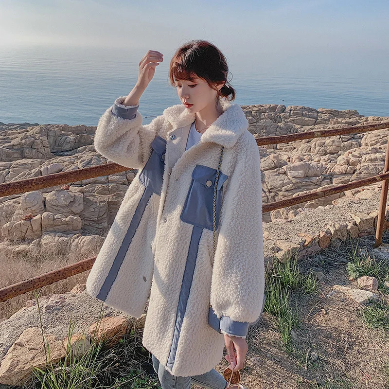 CMAZ Big Goods Have Been Released 2021 Spring and Autumn Contrast Color Fur Integrated Lamb Wool Coat ZBM
CMAZ Big Goods Have Been Released 2021 Spring and Autumn Contrast Color Fur Integrated Lamb Wool Coat ZBM