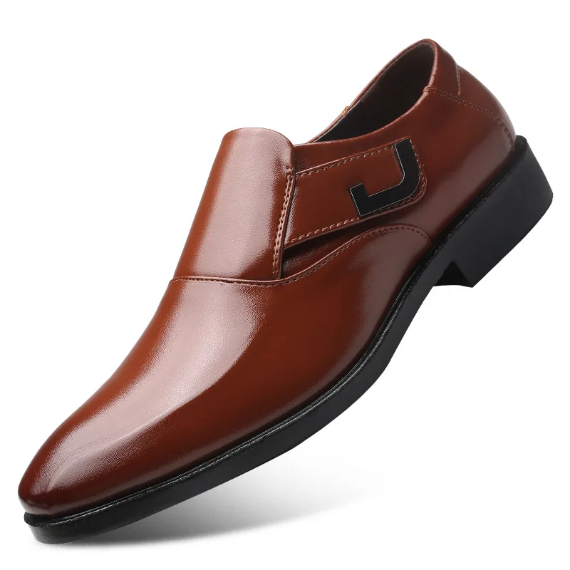 2021 New Fashion Slip On Leather Pointed Toe Men Dress Shoes Business Wedding Oxfords Formal Shoes For Male Big Size 38-48
2021 New Fashion Slip On Leather Pointed Toe Men Dress Shoes Business Wedding Oxfords Formal Shoes For Male Big Size 38-48