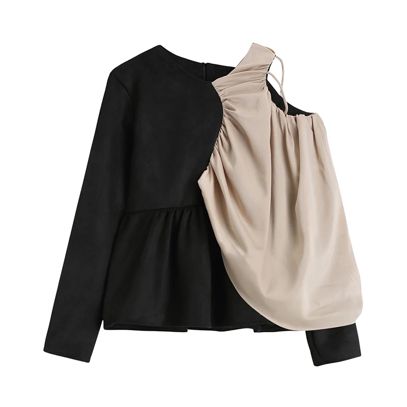 Fashion Women 2021 Spring Autumn Hollow Out Patchwork Shirts Blouses Elegant Female Full Sleeve Causal Party Folds Tops WB91
Fashion Women 2021 Spring Autumn Hollow Out Patchwork Shirts Blouses Elegant Female Full Sleeve Causal Party Folds Tops WB91