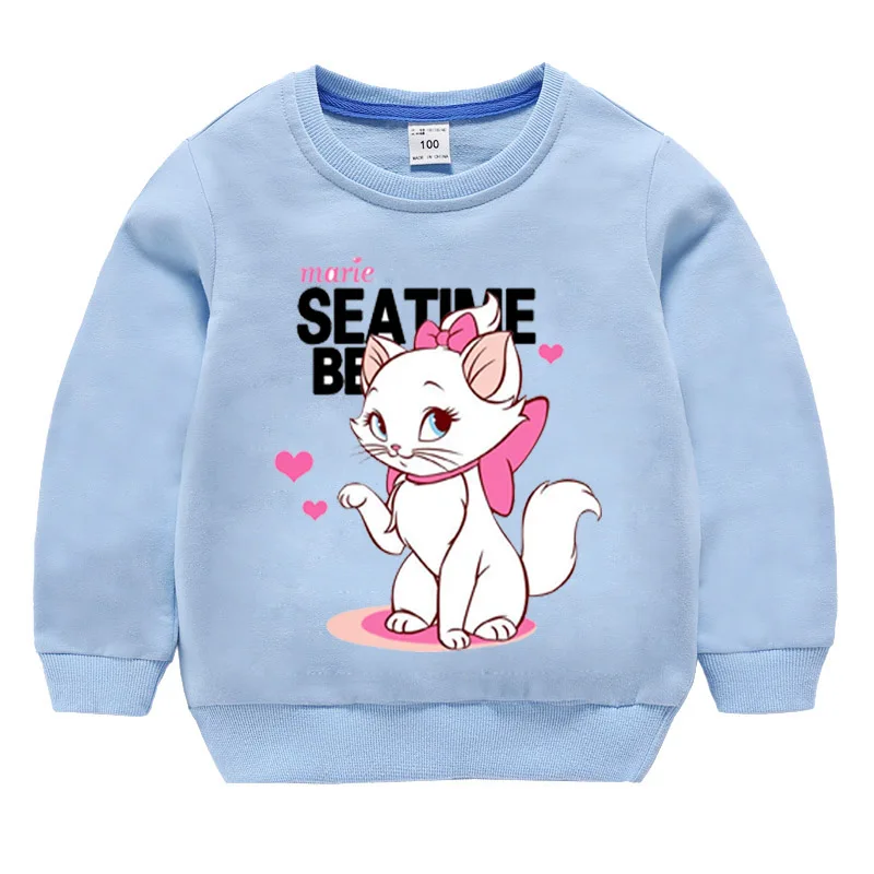 Girls Long Sleeve Hoodies 2019 New Cotton Cartoon Marie Cat Print Top Autumn School Pupils Children's Fashion Sweatshirts
Girls Long Sleeve Hoodies 2019 New Cotton Cartoon Marie Cat Print Top Autumn School Pupils Children's Fashion Sweatshirts