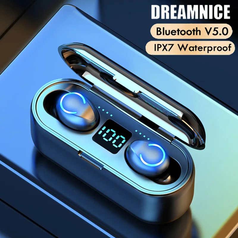 F9 Bluetooth 5.0 Earphones HD Call Wireless Headphones Sport Running Bluetooth Earphone Waterproof Earbuds TWS Bluetooth Headset
F9 Bluetooth 5.0 Earphones HD Call Wireless Headphones Sport Running Bluetooth Earphone Waterproof Earbuds TWS Bluetooth Headset