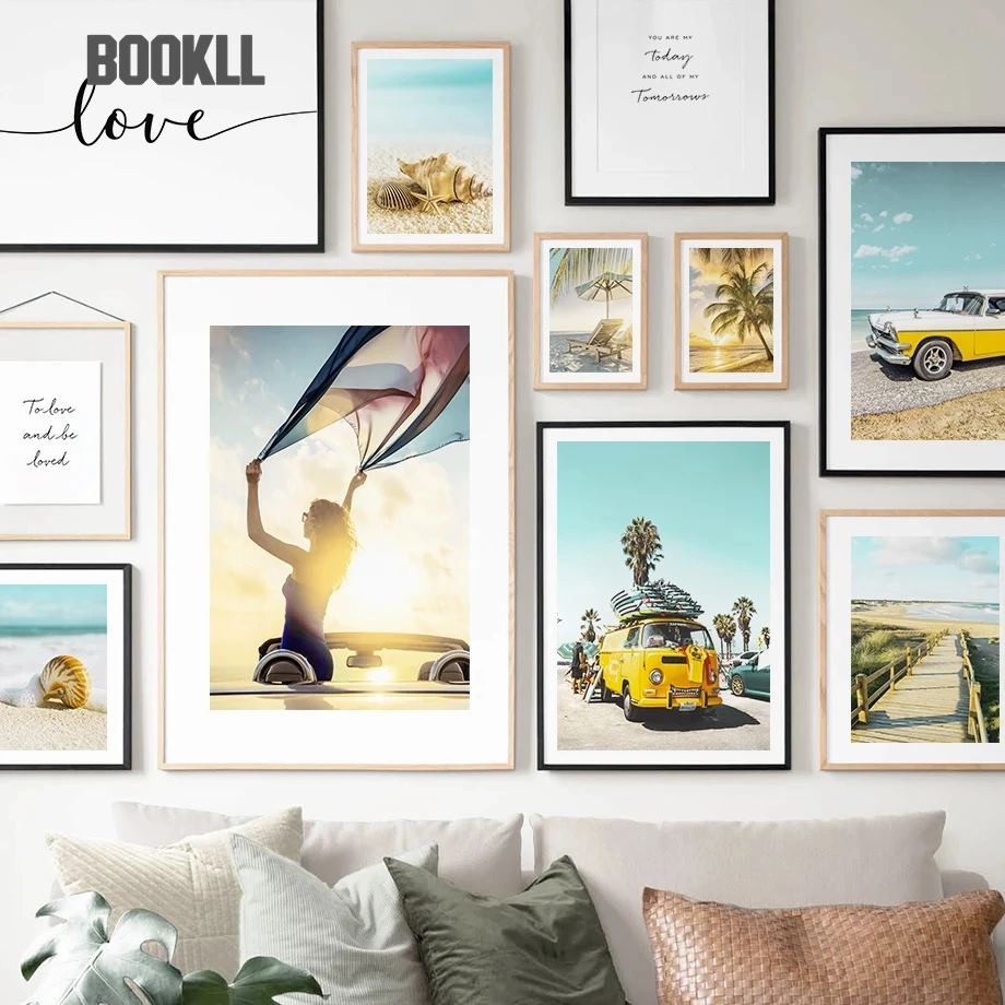 Wall Art Canvas Painting Yellow Vintage Van Surfboard Girl Coconut Beach Nordic Posters And Prints Wall Pictures For Living Room
Wall Art Canvas Painting Yellow Vintage Van Surfboard Girl Coconut Beach Nordic Posters And Prints Wall Pictures For Living Room