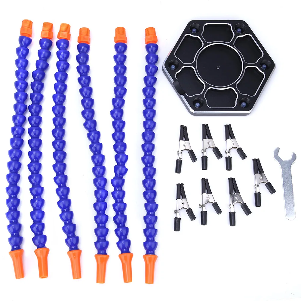 6 Flexible Arms Soldering Third Hand PCB Holder Stand Helping Clamp Soldering Aid Tool
6 Flexible Arms Soldering Third Hand PCB Holder Stand Helping Clamp Soldering Aid Tool