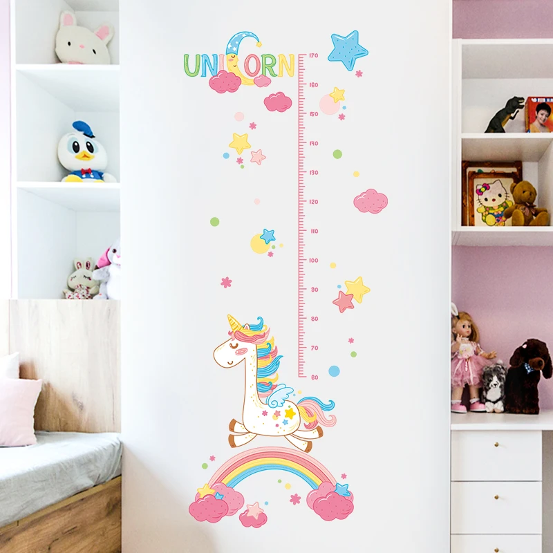 3D unicorn growth chart wall sticker for baby room self adhesive cartoon horse height wall decal
3D unicorn growth chart wall sticker for baby room self adhesive cartoon horse height wall decal