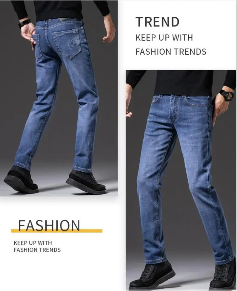 Autumn/winter new cotton men's jeans Men's young pants mid-waist stretch casual pants jeans
Autumn/winter new cotton men's jeans Men's young pants mid-waist stretch casual pants jeans