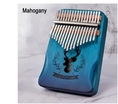 17 клавиш Kalimba Mbira Sanza большой палец пианино дерево красное вся доска твердой