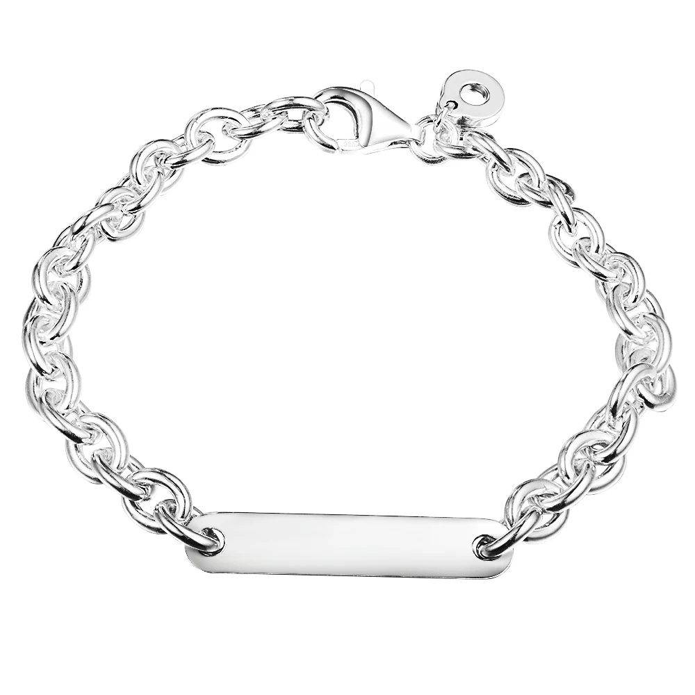 CKK Bracelet 925 Original Engravable Bar Link Bracelets For Women Pulseras Mujer Bijoux Femme Sterling Silver Jewelry Plata
CKK Bracelet 925 Original Engravable Bar Link Bracelets For Women Pulseras Mujer Bijoux Femme Sterling Silver Jewelry Plata
