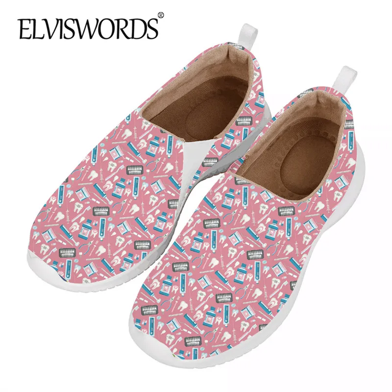 ELVISWORDS Dental Care Nursing Flat Shoes Women's Stylish Casual Slip On Durable Cloth Fabric Female Comfortable Footwear
ELVISWORDS Dental Care Nursing Flat Shoes Women's Stylish Casual Slip On Durable Cloth Fabric Female Comfortable Footwear